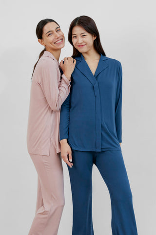 SUPERFINE モダールカラーラップトップス&パンツ