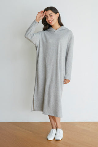 裏起毛パーカー授乳ワンピース