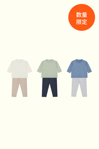 [6点SET] SUPIMA Tシャツ&レギンス 秋コーデセット