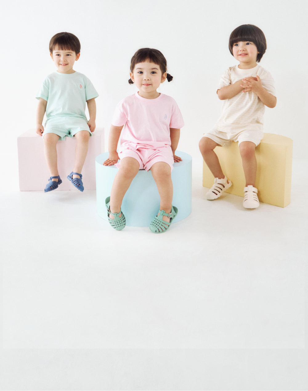 Konny ロンパース 2枚セット ピンク/オレンジベリー コニー | Konny | 抱っこ紐からスタイ・ベビー服まで