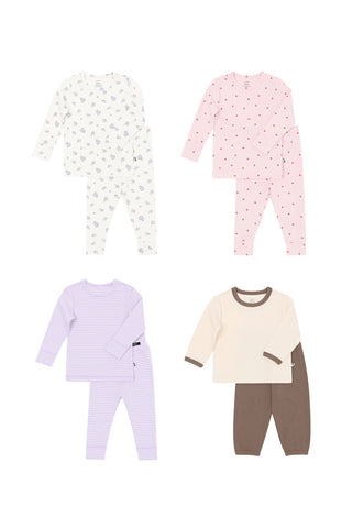 [SET] 秋新作 ベビーパジャマ 選べる4点セット
