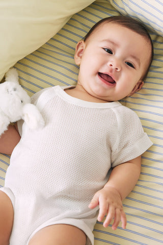 【1/30(金)お昼12時発売予定】Newborn コットンメッシュボディスーツ