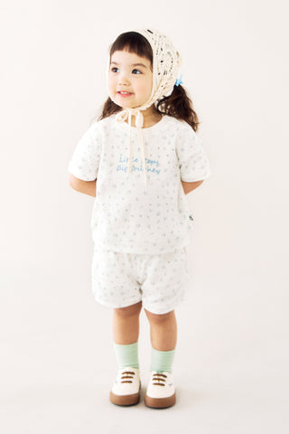 [3/31(火) お昼12時販売予定] [26SS] ワッフル半袖セットアップ