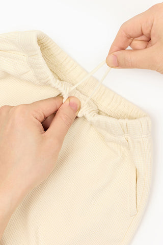 [3/31(火) お昼12時販売予定] [26SS] ワッフル半袖セットアップ