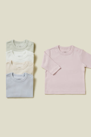 モダールリブ 長袖Tシャツ