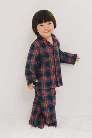 【10/30(木)お昼12時 販売予定】[Holiday] タータンチェックパジャマセット