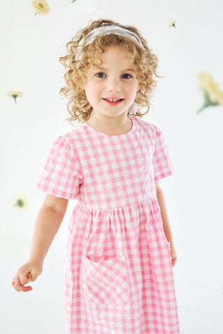 [26SS] シアサッカー半袖ワンピース