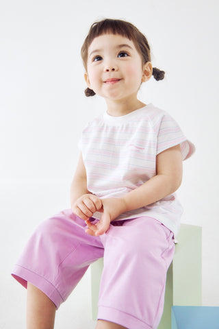 [3/31(火) お昼12時販売予定] [26SS] クールコットン ボーダーセットアップ