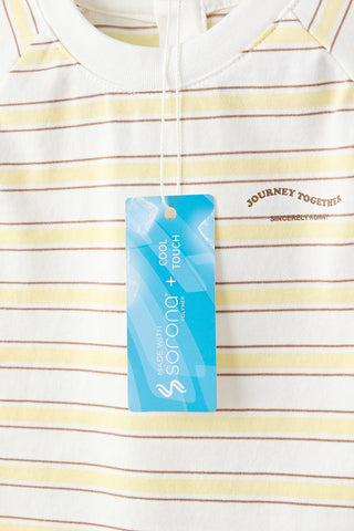 [3/31(火) お昼12時販売予定] [26SS] クールコットン ボーダーセットアップ