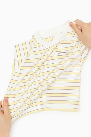 [3/31(火) お昼12時販売予定] [26SS] クールコットン ボーダーセットアップ