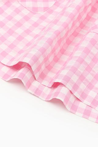 [26SS] シアサッカー半袖ワンピース