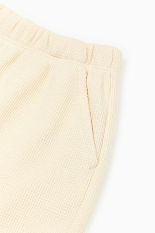 [3/31(火) お昼12時販売予定] [26SS] ワッフル半袖セットアップ