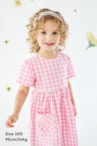 [26SS] シアサッカー半袖ワンピース