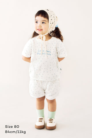 [3/31(火) お昼12時販売予定] [26SS] ワッフル半袖セットアップ