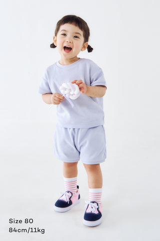 [3/31(火) お昼12時販売予定] [26SS] ワッフル半袖セットアップ